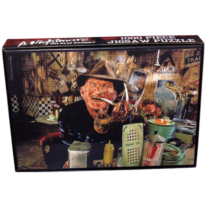 Ikon Collectables A Nightmare on Elm Street Freddy Krueger at the Diner 1000 piece Jigsaw Puzzle