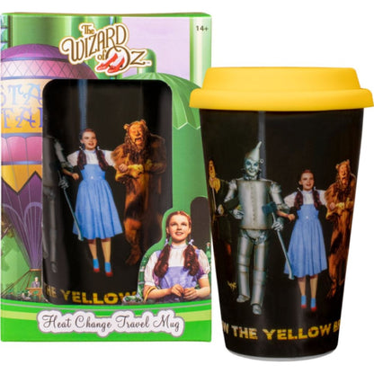 Ikon Collectables Wizard of Oz Follow the Yellow Brick Road Heat Change Travel Mug