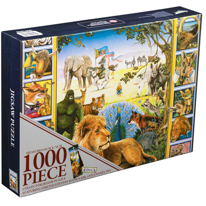 Ikon Collectables Animalia Book Cover 1000 piece Collector Jigsaw Puzzle