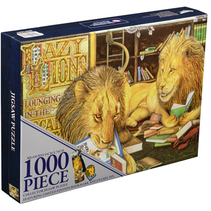 Ikon Collectables Animalia Lazy Lions 1000 piece Collector Jigsaw Puzzle