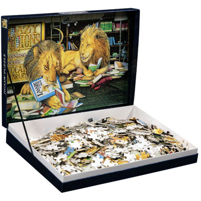 Ikon Collectables Animalia Lazy Lions 1000 piece Collector Jigsaw Puzzle