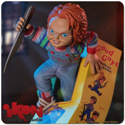 Ikon Design Studio Child's Play Chucky Breaking Free From Box PVC Statue