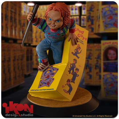 Ikon Design Studio Child's Play Chucky Breaking Free From Box PVC Statue