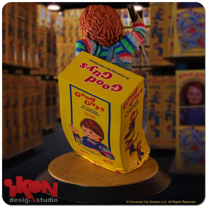 Ikon Design Studio Child's Play Chucky Breaking Free From Box PVC Statue
