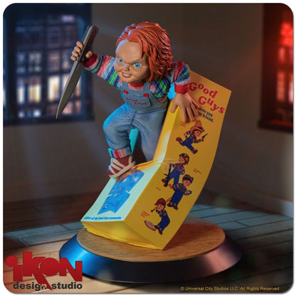 Ikon Design Studio Child's Play Chucky Breaking Free From Box PVC Statue