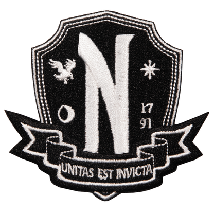 Ikon Collectables Wednesday Nevermore School Logo Patch