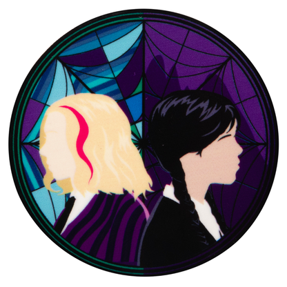 Ikon Collectables Wednesday Stained glass Character Pin