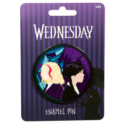 Ikon Collectables Wednesday Stained glass Character Pin