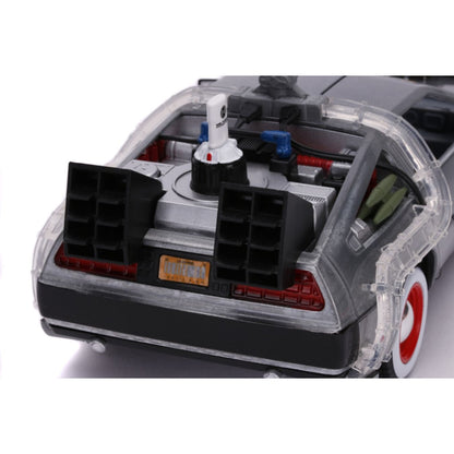 Jada Toys Back to the Future Part III Time Machine Raw Metal 1:24 Scale Hollywood Ride