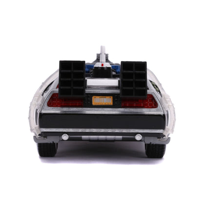 Jada Toys Back to the Future Part III Time Machine Raw Metal 1:24 Scale Hollywood Ride