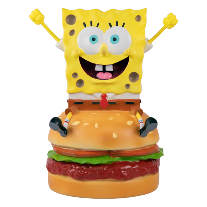 Ikon Collectables SpongeBob SquarePants SpongeBob on Hamburger Resin Statue