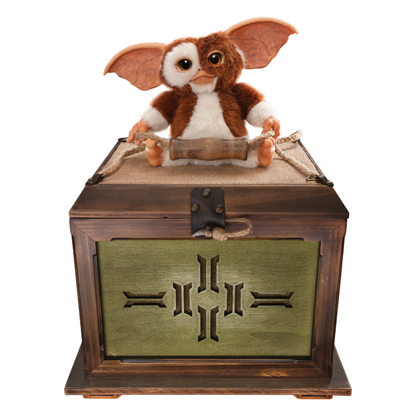 Ikon Design Studio Gremlins Replica Mogwai box and Gizmo plush