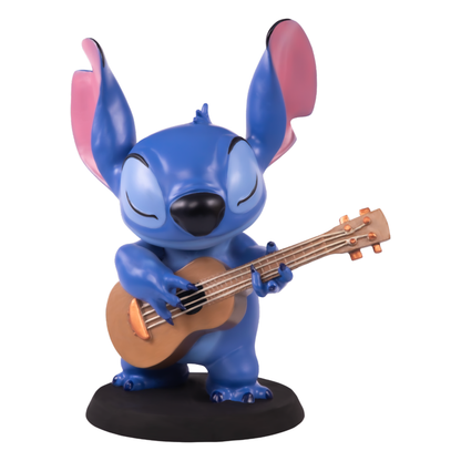 Ikon Collectables Lilo and Stitch Stitch with Guitar Resin Statue