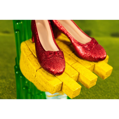 Ikon Collectables Wizard of Oz Scaled Ruby Slippers Statuette on light up Stand
