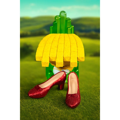 Ikon Collectables Wizard of Oz Scaled Ruby Slippers Statuette on light up Stand