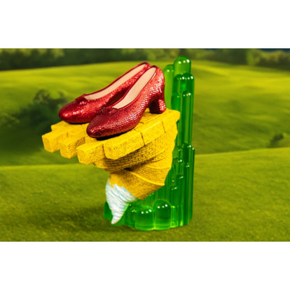 Ikon Collectables Wizard of Oz Scaled Ruby Slippers Statuette on light up Stand