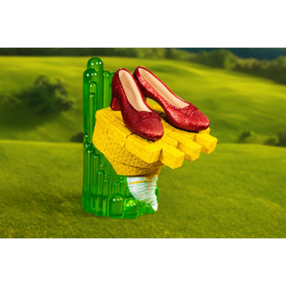Ikon Collectables Wizard of Oz Scaled Ruby Slippers Statuette on light up Stand