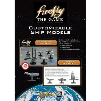 Gale Force Nine Firefly The Game Customisable Ship Models