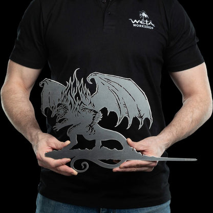 Weta The Lord of the Rings Balrog Metalbird Corten Steel Silhouette