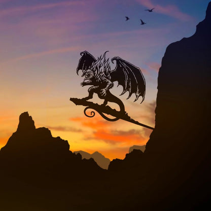 Weta The Lord of the Rings Balrog Metalbird Corten Steel Silhouette