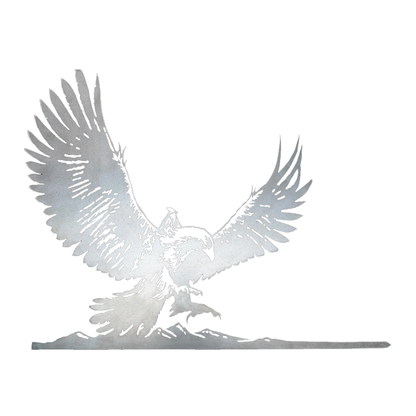 Weta The Lord of the Rings Gandalf on Gwaihir Metalbird Corten Steel Silhouette
