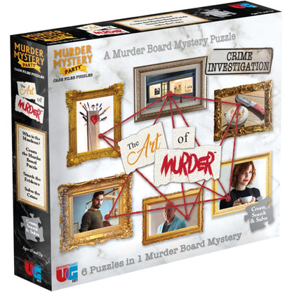 Murder Mystery Party Case File The Art Of Murder 1000pc Puzzle Board Game