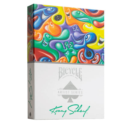Bicycle Artist Series Kenny Scharf Purple/Orange 2pk Boxed Set LIMITED SERIES