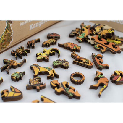 LPG Puzzles Wooden Oceania Animals Series 1 Kangaroo