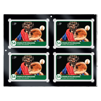 Ultra Pro: UP15401 35PT 4-Card Black Border UV ONE-TOUCH Magnetic Holder