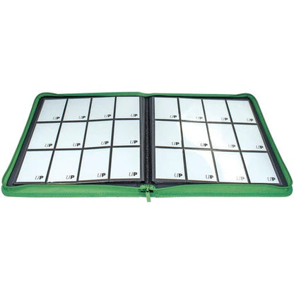 Ultra Pro: UP15741 Vivid 12-Pocket Zippered PRO-Binder: Green