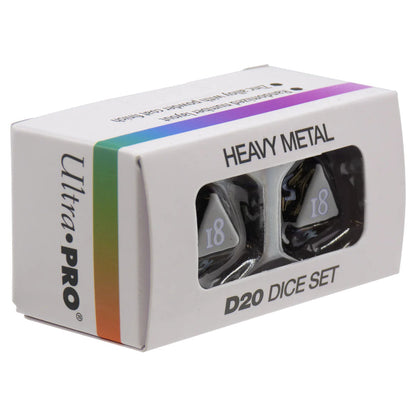 Ultra Pro: UP15943 Vivid Heavy Metal Dice: Black