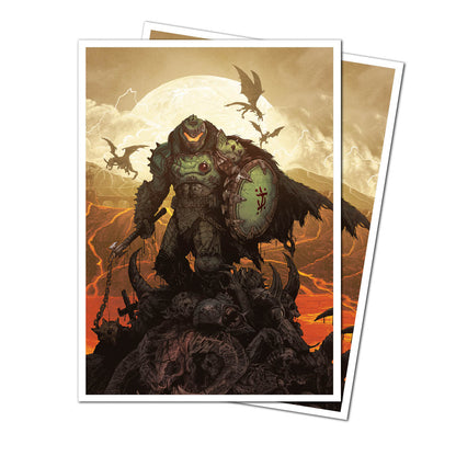 Ultra Pro: UP16615 DOOM 105ct Apex Deck Protector Sleeves 2 for Bethesda Doom