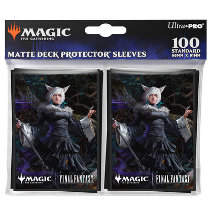 Ultra Pro: UP38702 Magic the Gathering FINAL FANTASY 100ct Deck Protector Sleeves Commander B MtG