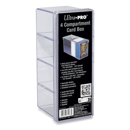 Ultra Pro: UP81163 4-Compartment Clear Card Box