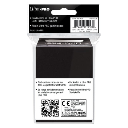 Ultra Pro: UP81453 PRO 80+ Deck Box: Black Cards