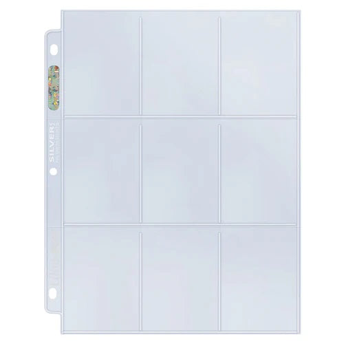Ultra Pro: UP83645 Ultra PRO Silver Series 9-Pocket Pages 25 – SuperGamers