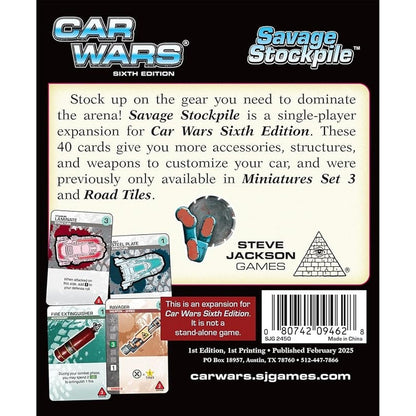 Car Wars Savage Stockpile Board Game