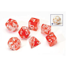 Sirius Dice Red Cloud Resin Dice Set 7