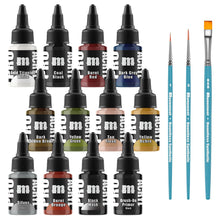 Monument Pro Acryl Sets Pro Acryl Intro Set 12 Colors + 3 Synthetic Brushes