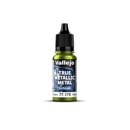 Vallejo True Metallic Metal Airbrush Amber Green 18mL