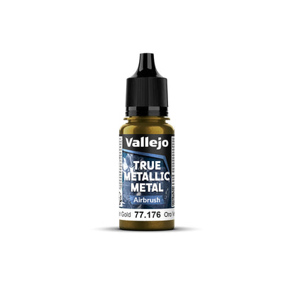 Vallejo True Metallic Metal Airbrush Greenish Gold 18mL