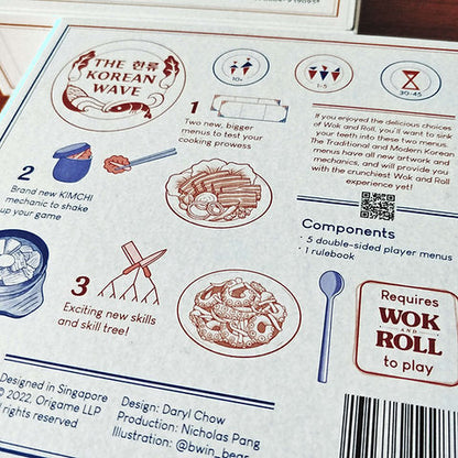 Origame: Wok and Roll The Korean Wave Expansion Board Game