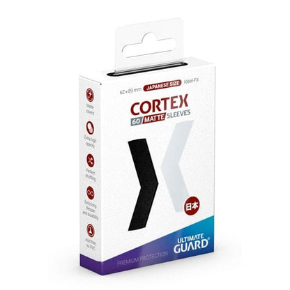 Ultimate Guard: Japanese Size Sleeves Cortex Matte Black