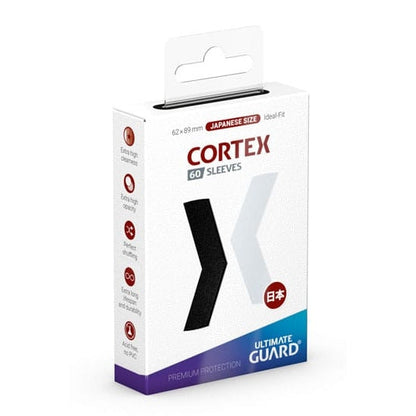 Ultimate Guard: Japanese Size Sleeves Cortex Black
