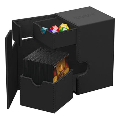 Ultimate Guard: Deck Box XenoSkin Monocolor Flip'n'Tray 100+ Black Cards