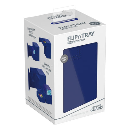 Ultimate Guard: Deck Box XenoSkin Monocolor Flip'n'Tray 100+ Blue Cards