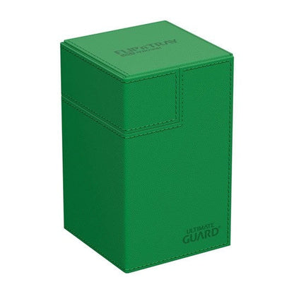 Ultimate Guard: Deck Box XenoSkin Monocolor Flip'n'Tray 100+ Green Cards