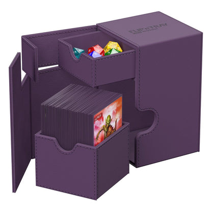 Ultimate Guard: Deck Box XenoSkin Monocolor Flip'n'Tray 100+ Purple Cards