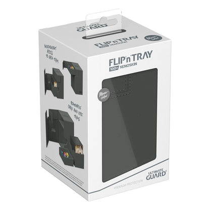 Ultimate Guard: Deck Box XenoSkin Monocolor Flip'n'Tray 100+ Grey Cards