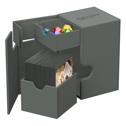 Ultimate Guard: Deck Box XenoSkin Monocolor Flip'n'Tray 100+ Grey Cards